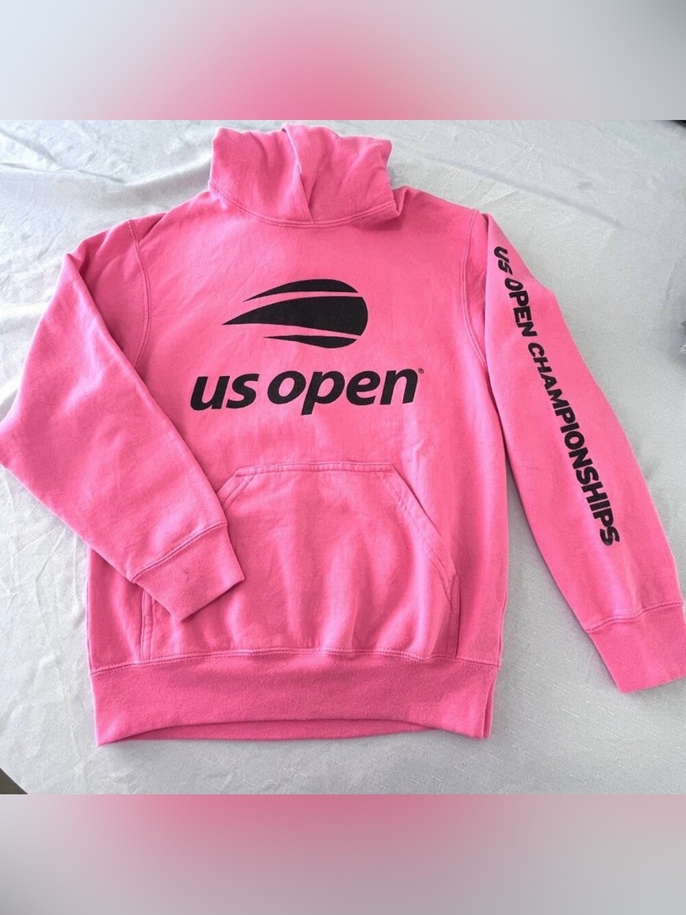 US Open Pink Logo Hoodie Youth Large